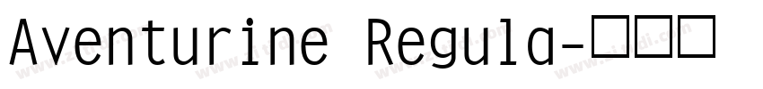 Aventurine Regula字体转换